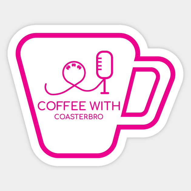 Coffee with Coasterbro Sticker by Coaster Cuzzies